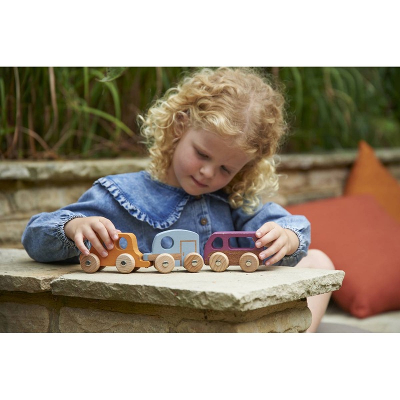 Rainbow Wooden Adventure Vehicles  Pk3