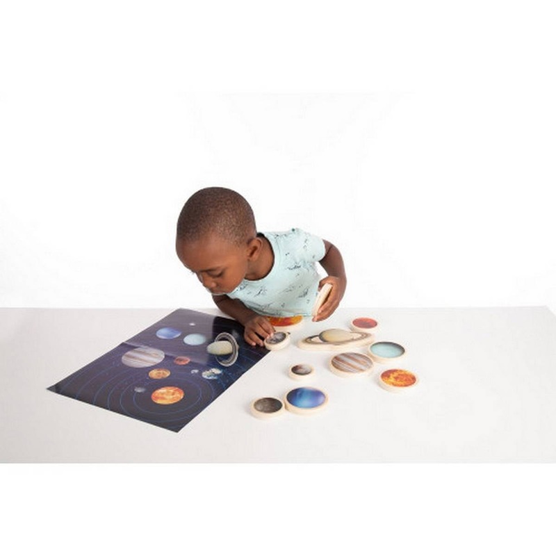 Wooden Solar System Discs  Pack of 11