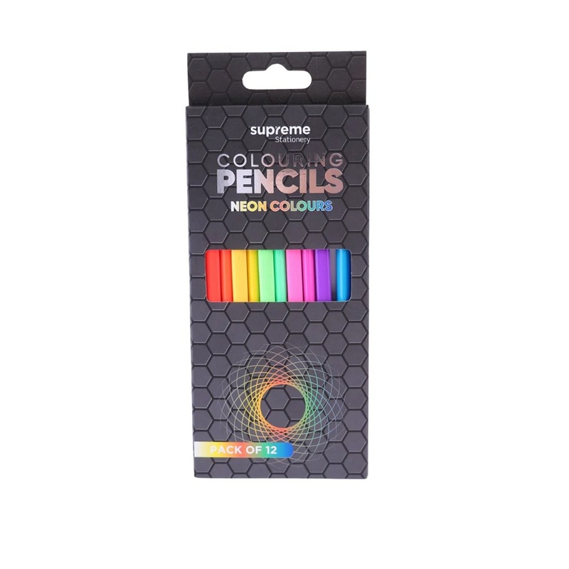 Colouring Pencils  Neon 12 Pack