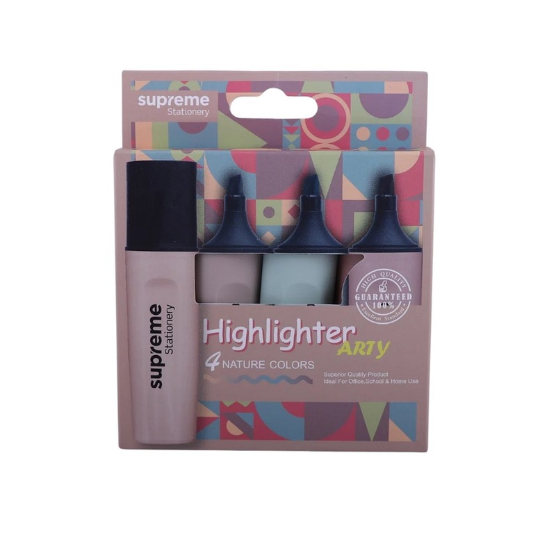 Highlighters  4 Pack Natural Colours
