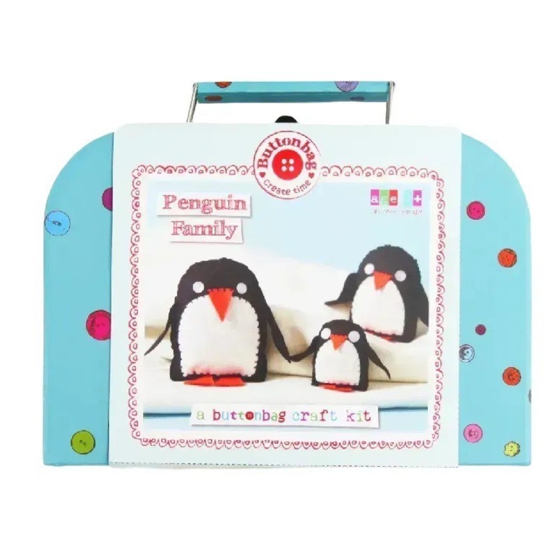 Penguin Family  Buttonbag