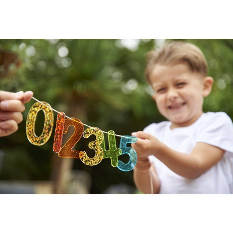 Rainbow Glitter Numbers Pack of 14