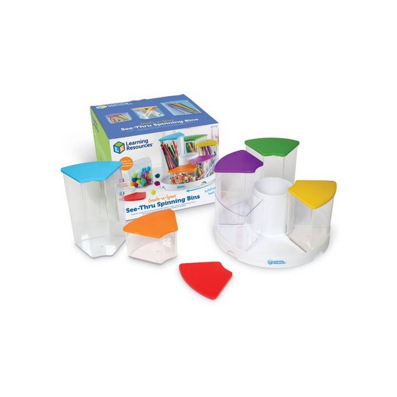 Create-a-Space See-Thru Spinning Bins