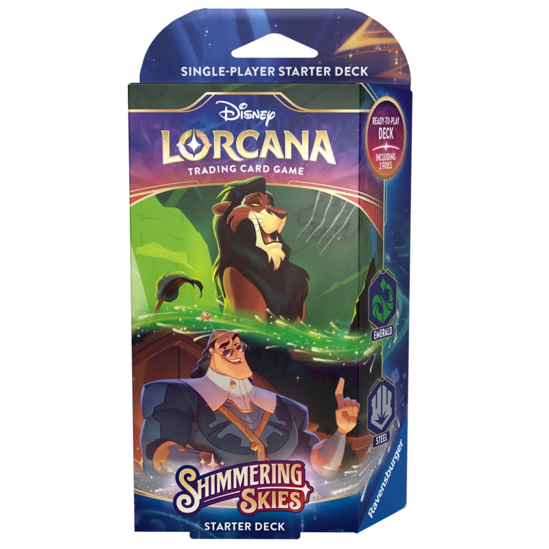 Lorcana Shimmering Skies Starter Deck – Emerald Steel
