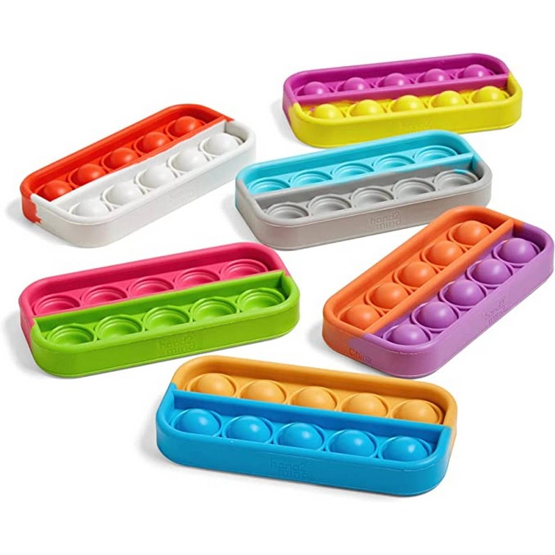 Ten-Frame Sensory Bubble Poppers (Set of 6)