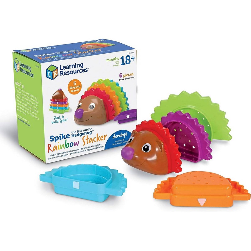 **Spike The Fine Motor Hedgehog Rainbow Stackers
