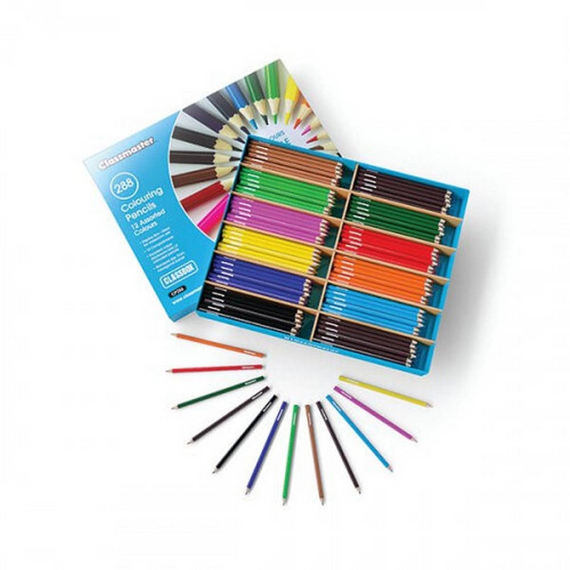 Classmaster Assorted Colouring Pencils  Pack of 288