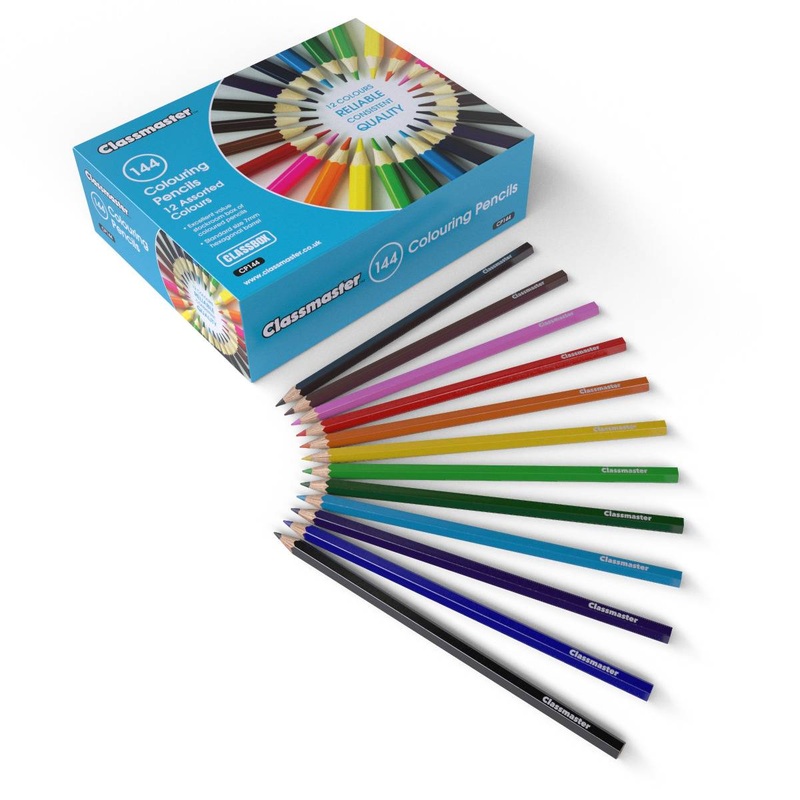 Classmaster Colouring Pencils  Assorted Pack of 144 (12 colours)
