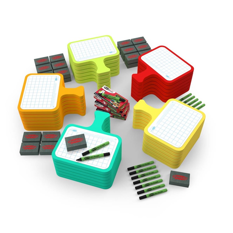 Gridded Magnetic Foam Bats with Pens and Erasers  Squared / Plain  30 sets