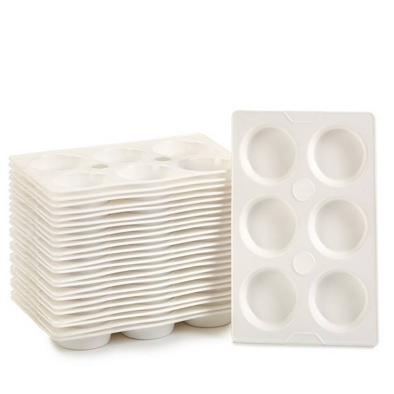 6 Well Paint Palette  Pack of 24