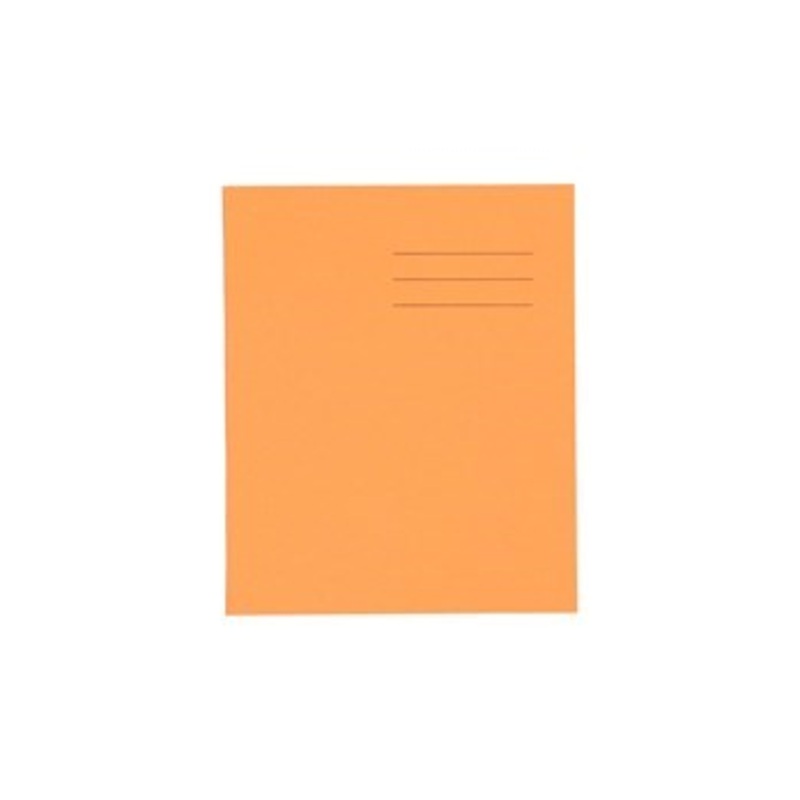 86.5 Exercise Book 80 Page, 8mm Ruled With Margin, Orange  Pack of 100