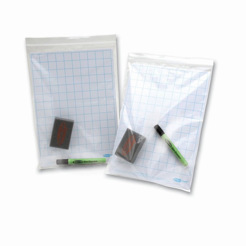 Class Pack Mini Whiteboard Storage Bags, A4