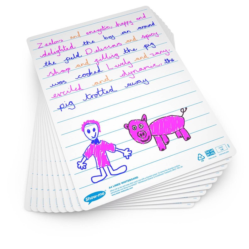 A4 Drywipe Boards Lined