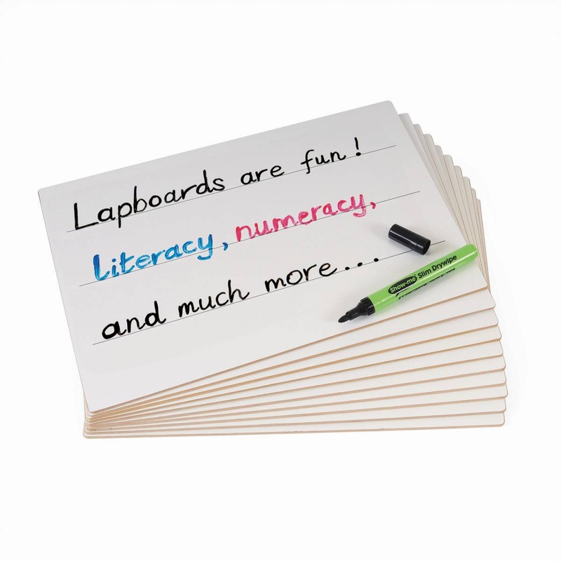Drywipe Lapboard, Rigid  Lined, A4