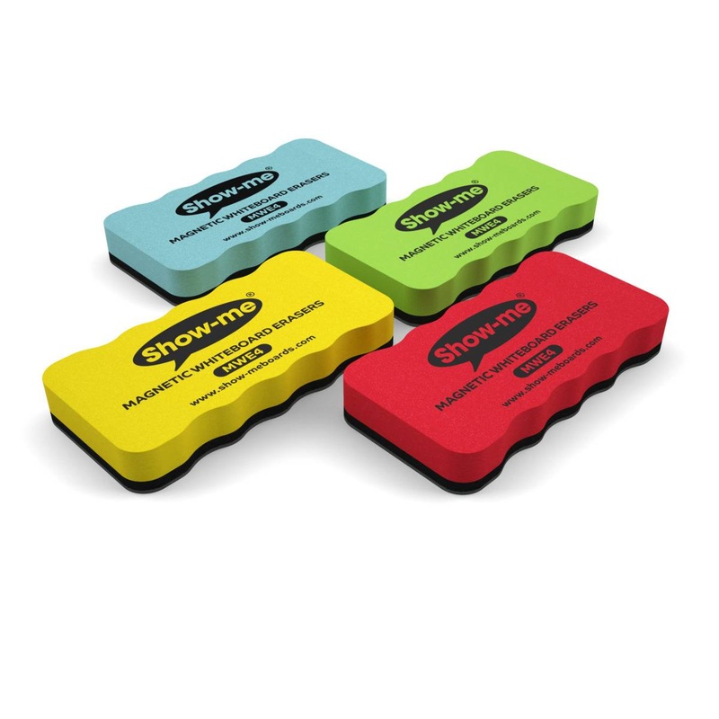 Erasers, Whiteboard, Magnetic Pack of 4  Assorted