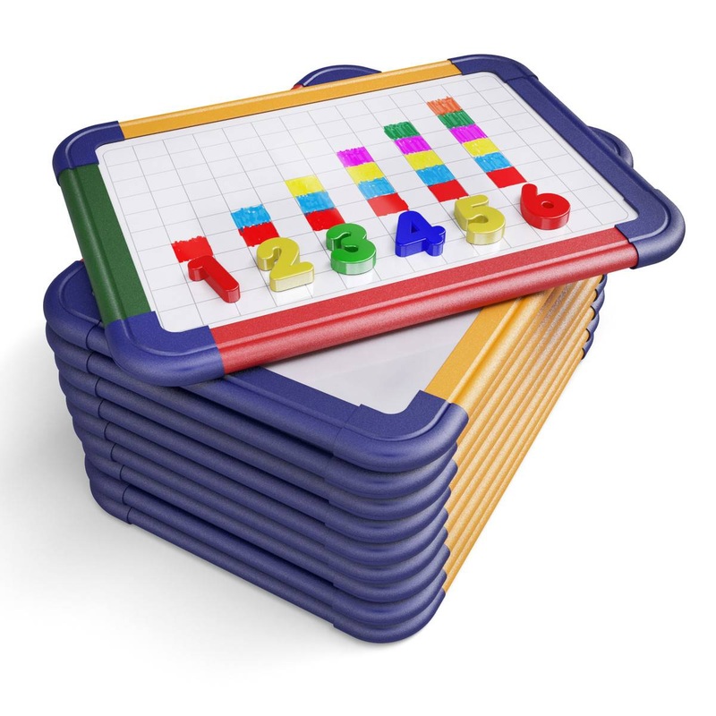 Magnetic Drywipe Framed Board  Gridded / Plain, A4