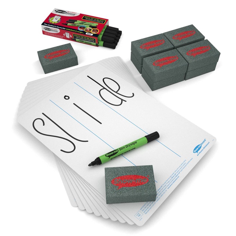 Phonics Progression Drywipe Boards, Pens and Erasers