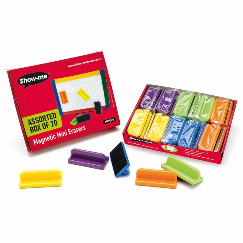 Show-Me Magnetic Mini Erasers Pack of 20