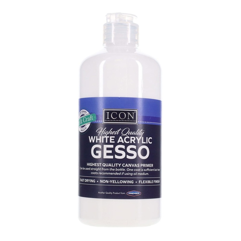 500ml Acrylic Gesso Canvas Primer  White