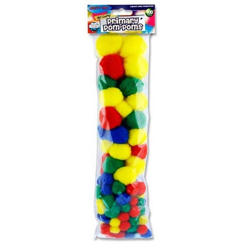 Crafty Bitz Pom Poms  Pack of 100
