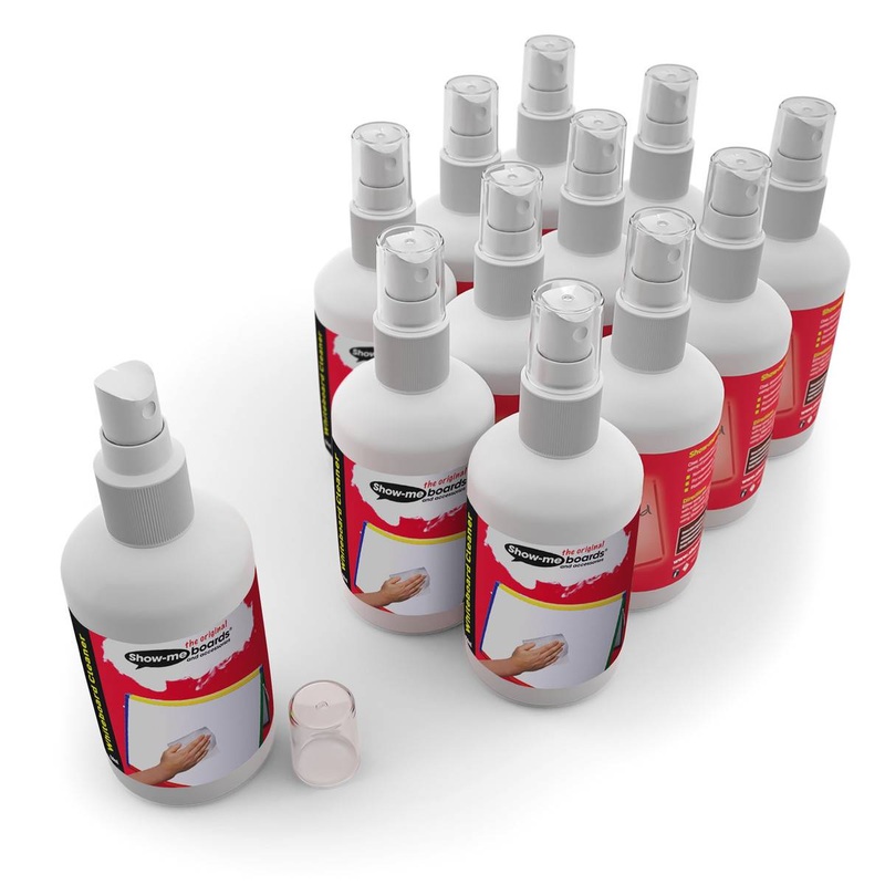 Economy Whiteboard Cleaner 250ml Pack of 12