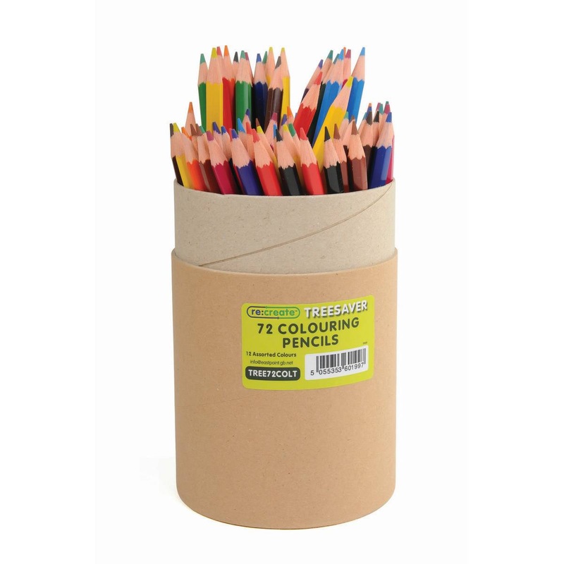 Re:create Treesaver Recycled Colouring Pencils Tub of 72