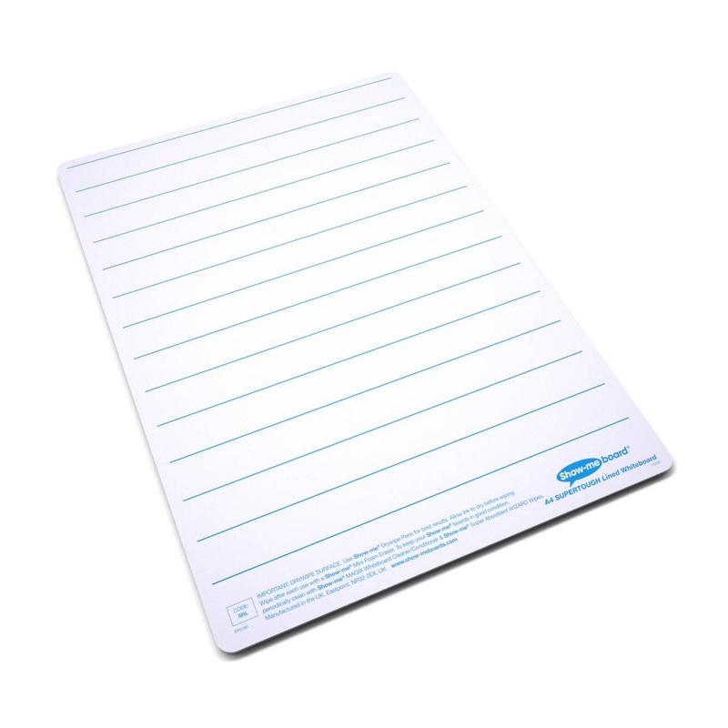 Show Me A4 Super Tough Lined Drywipe Board Pack of 10