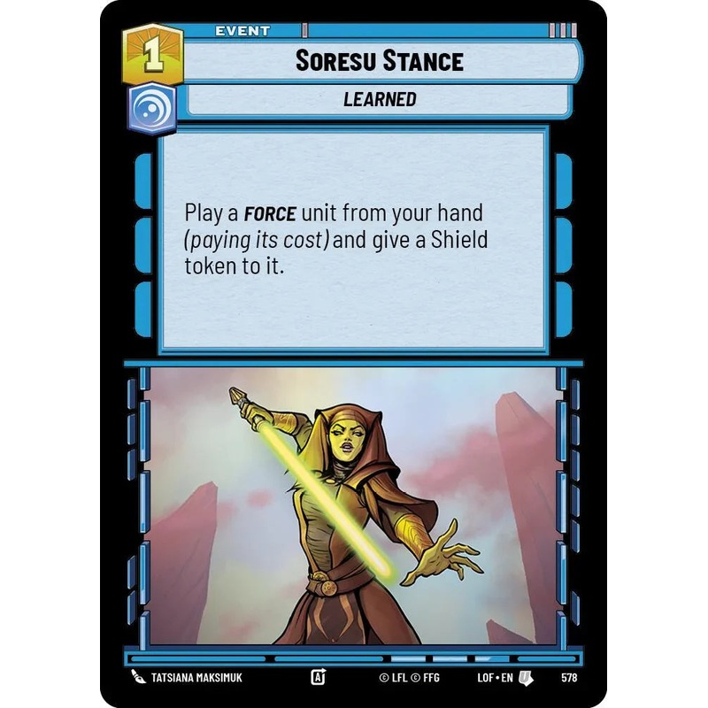 Soresu Stance (578) (Foil) (578) [Legends of the Force] (ONLINE ORDER ONLY)