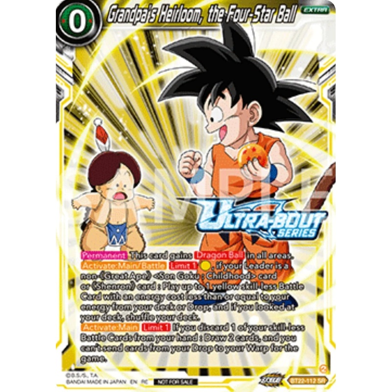 Grandpa’s Heirloom, the Four-Star Ball (Event Pack 17) (BT22-112) [Promotion Cards] (ONLINE ORDER ONLY)
