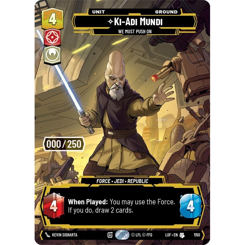 Ki-Adi-Mundi (1150) – We Must Push On (Serialized) (1150) [Legends of the Force] (ONLINE ORDER ONLY)