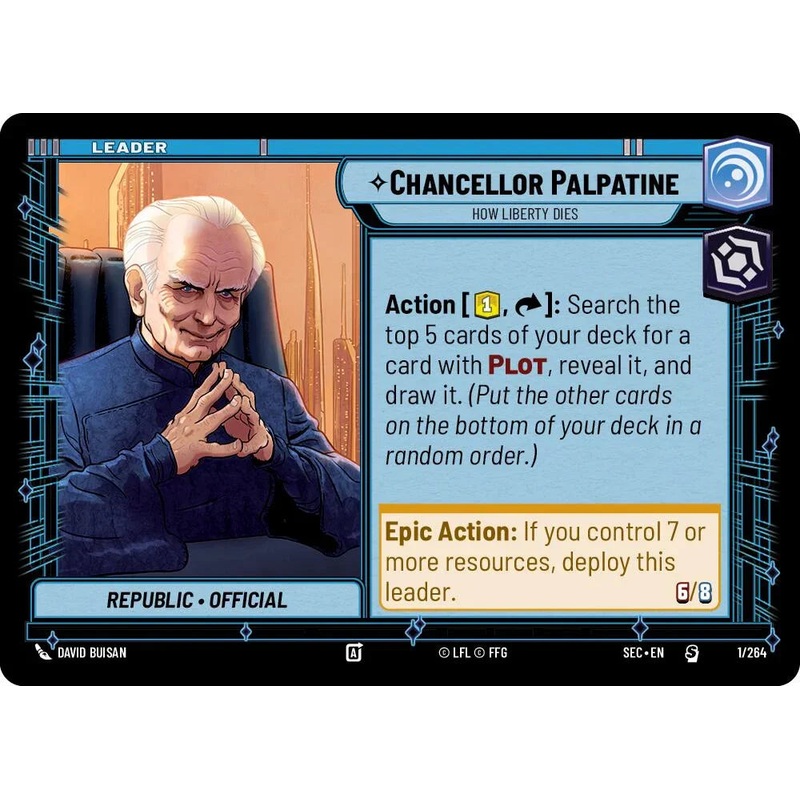 Chancellor Palpatine (1/264) – How Liberty Dies (1/264) [Secrets of Power] (ONLINE ORDER ONLY)