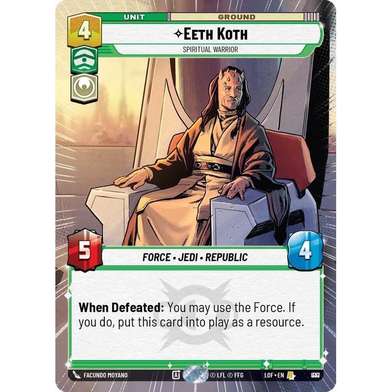 Eeth Koth (837) – Spiritual Warrior (Hyperspace Foil) (837) [Legends of the Force] (ONLINE ORDER ONLY)
