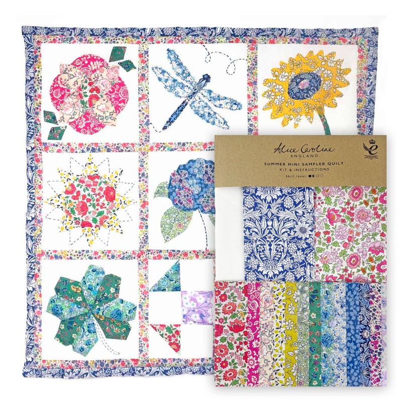 Liberty Tana Lawn Spring Mini Quilt Kit  A Cheerful Hand & Machine Sewing Project (ONLINE ORDER ONLY)