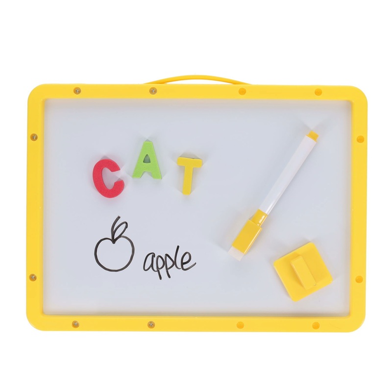 Magnetic Letters Learning Set with Double-Sided Whiteboard