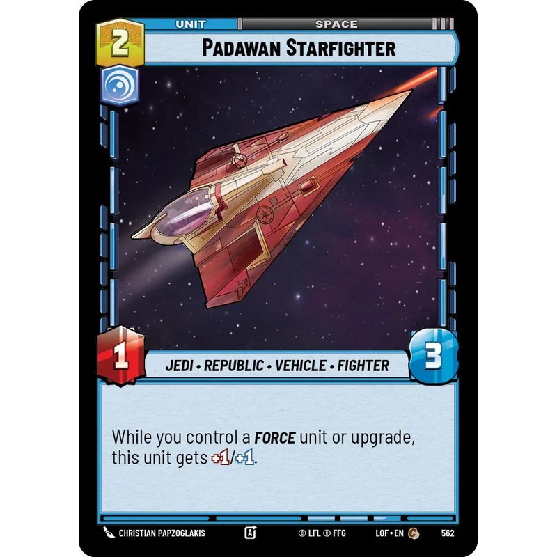 Padawan Starfighter (562) (Foil) (562) [Legends of the Force] (ONLINE ORDER ONLY)