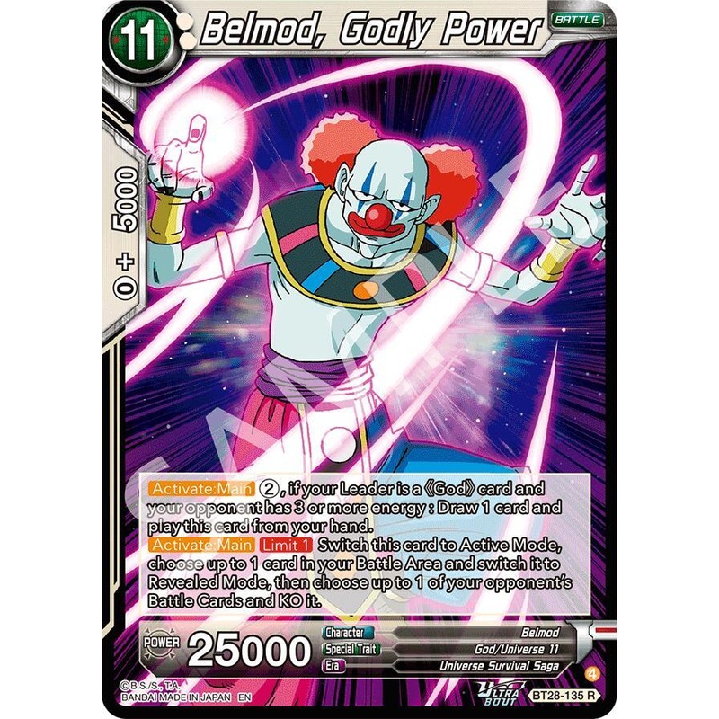 Belmod, Godly Power (BT28-135) [Prismatic Clash] (ONLINE ORDER ONLY)
