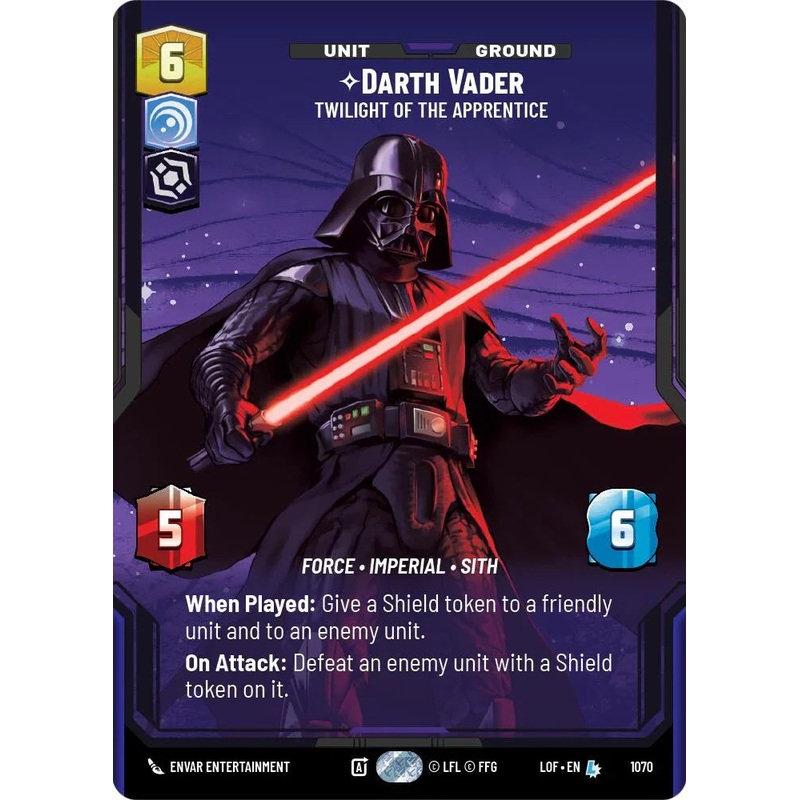 Darth Vader (1070) – Twilight of the Apprentice (Prestige Foil) (1070) [Legends of the Force] (ONLINE ORDER ONLY)