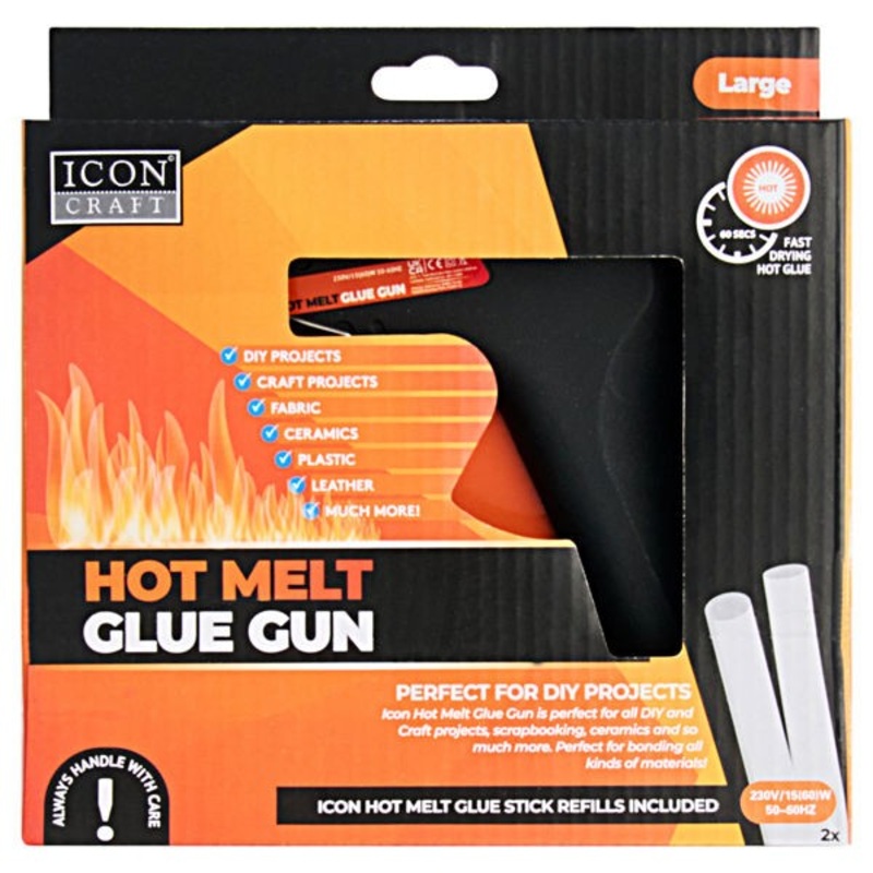 Hot Melt Large Glue Gun  Black