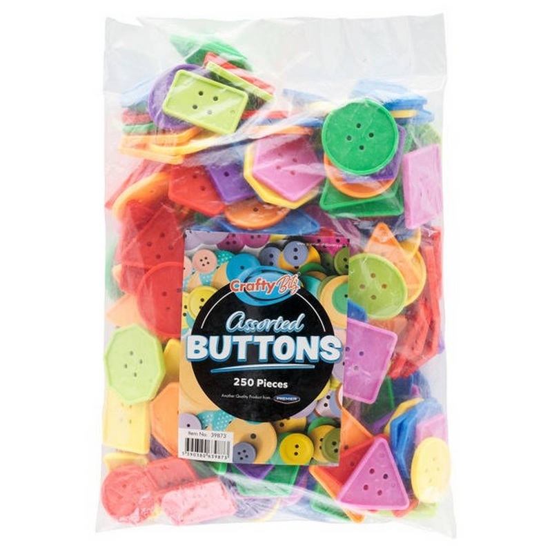 Jumbo Craft Buttons Pack of 250
