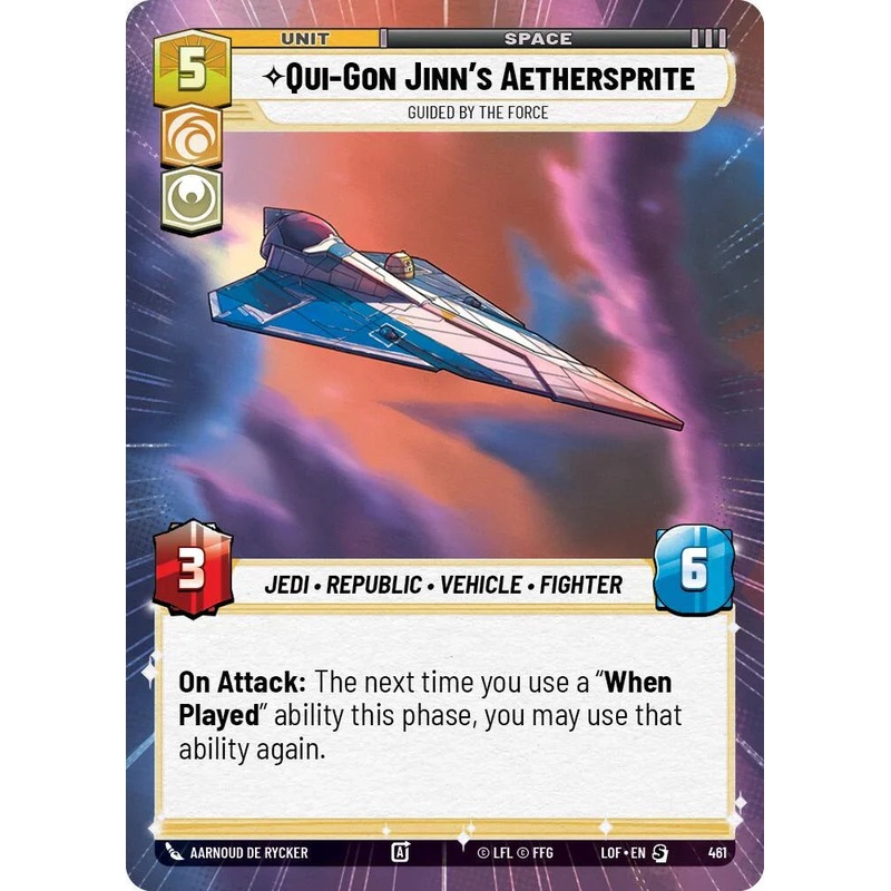 Qui-Gon Jinn’s Aethersprite (461) – Guided by the Force (Hyperspace) (461) [Legends of the Force] (ONLINE ORDER ONLY)