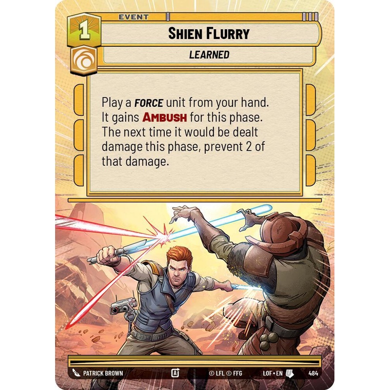 Shien Flurry (484) (Hyperspace) (484) [Legends of the Force] (ONLINE ORDER ONLY)