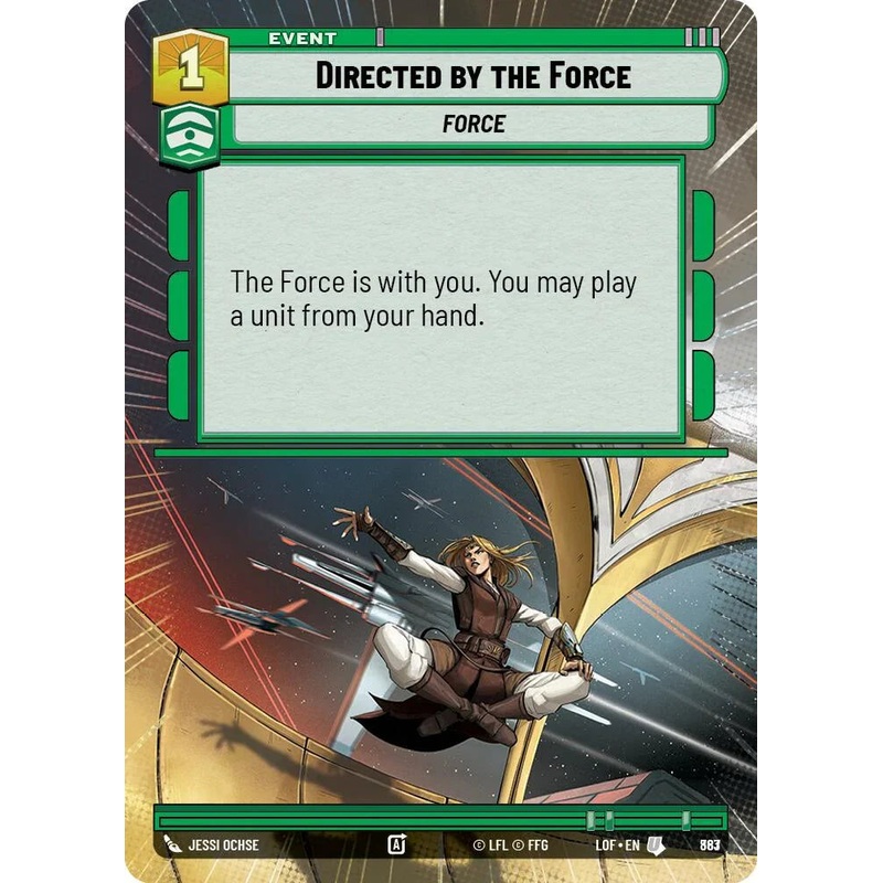 Directed by the Force (863) (Hyperspace Foil) (863) [Legends of the Force] (ONLINE ORDER ONLY)