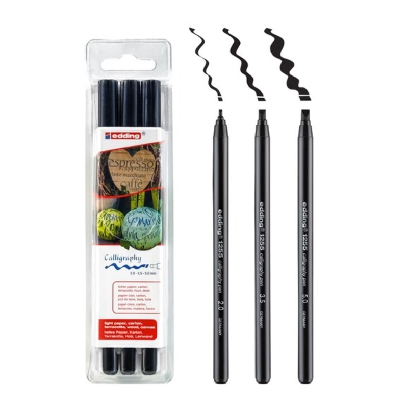 Edding 1255 Calligraphy Pens  Pack of 3