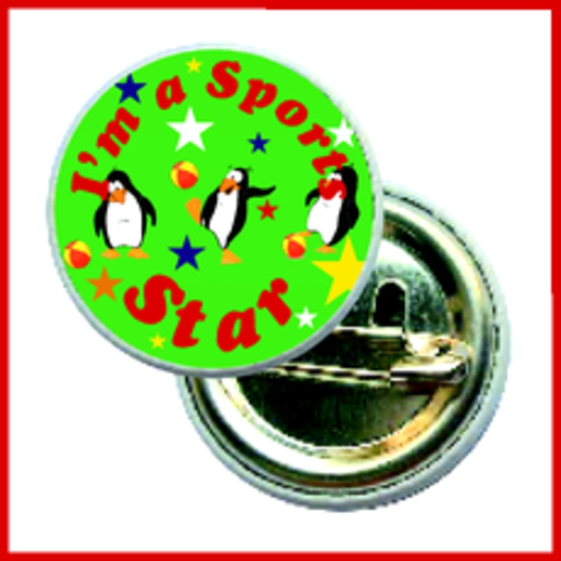 Im a Sports Star Button Badges