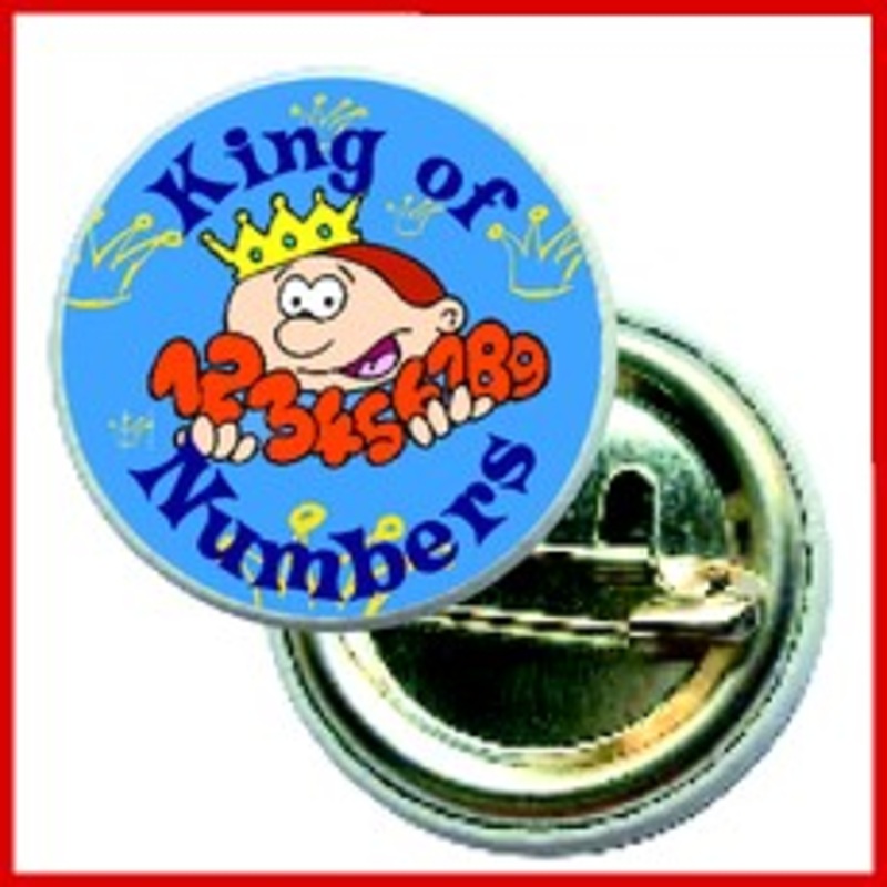 King of Numbers Badges