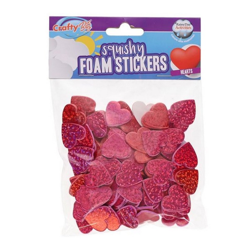 Love Hearts Squishy Foam Stickers