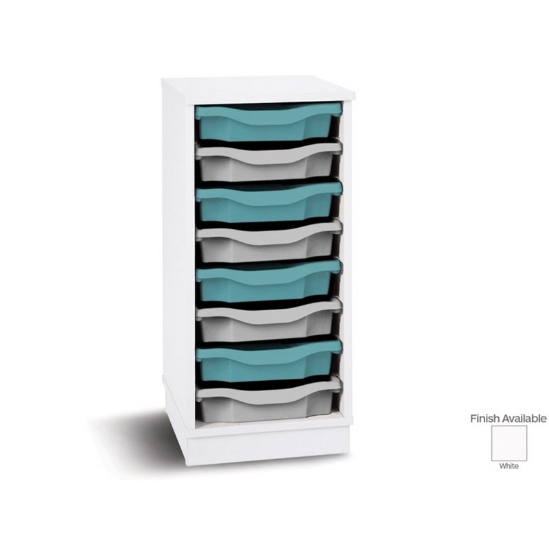 Monarch Mobile 8 Tray Single Tray Storage Unit