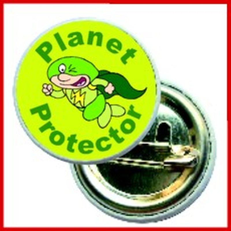 Planet Protector Button Badges
