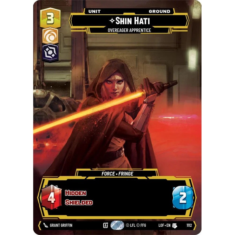 Shin Hati (1112) – Overeager Apprentice (Prestige Foil) (1112) [Legends of the Force] (ONLINE ORDER ONLY)