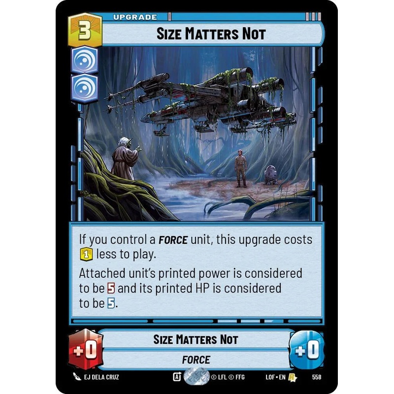 Size Matters Not (558) (Foil) (558) [Legends of the Force] (ONLINE ORDER ONLY)